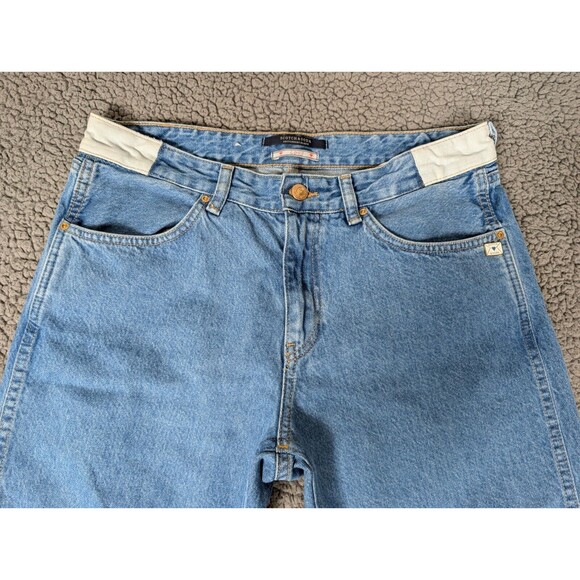 Scotch & Soda Jeans Womens 27/32 Bandit Boyfriend Blue Color Block Cotton Pins - Picture 4 of 15